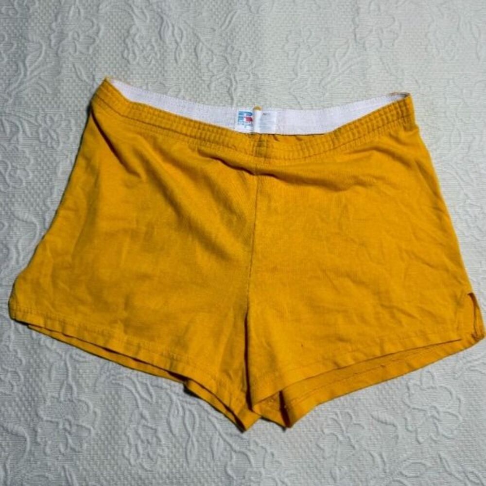 Vintage 80s Russell Athletic Purdue Boilermakers Booty Shorts Size S - Picture 2 of 4